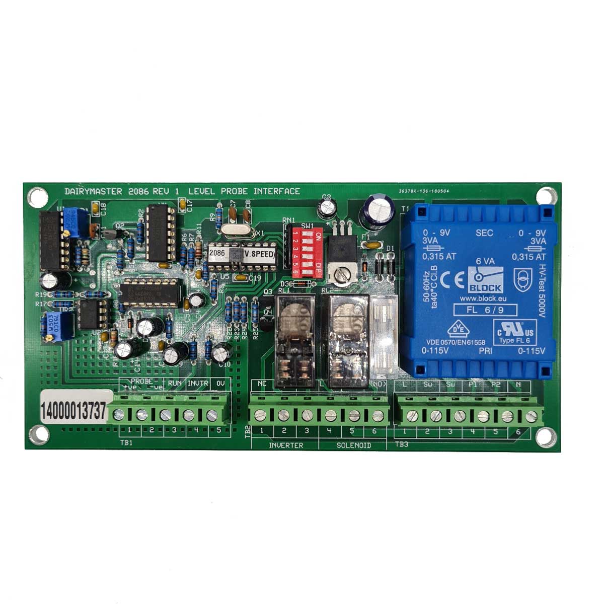 Liquid Level Control Variable Speed Panel Dairymaster