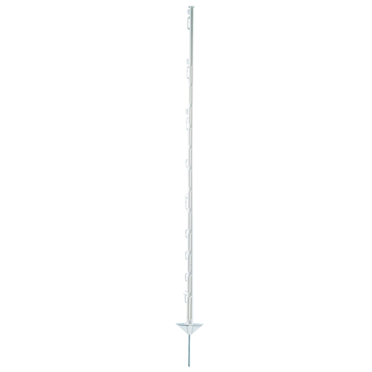 704413-1 Kunststoffpfahl weiß 150 cm Weidezaunpfahl