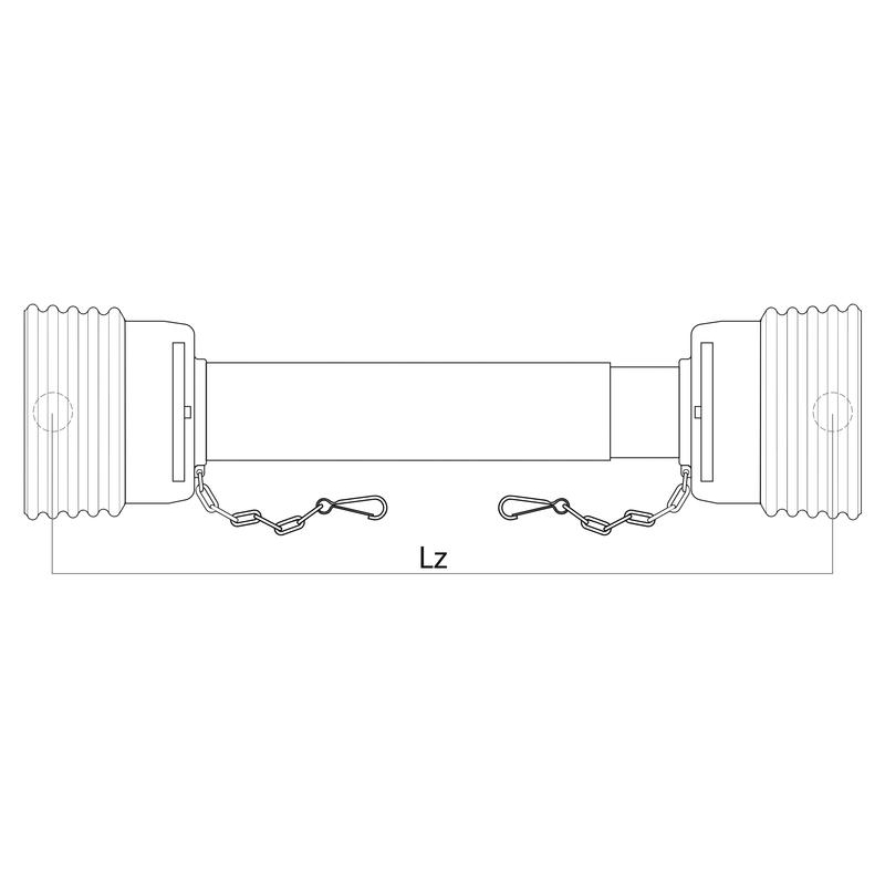 GARDLOC Gelenkwellenschutz Universal | klein | 1450 mm | 67 mm Rohr