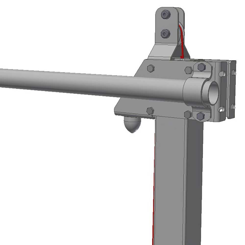 2-rohrige Abtrennung L.V.2, 2,4-3,4m für Hubtor
