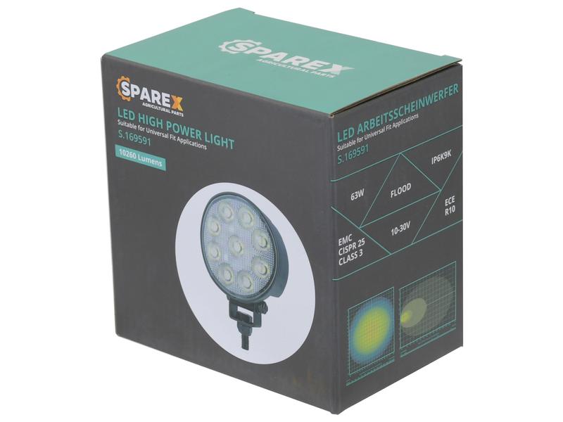LED Arbeitsscheinwerfer - Fernlicht 180° | 10.620 Lumen RAW | rund | Sparex