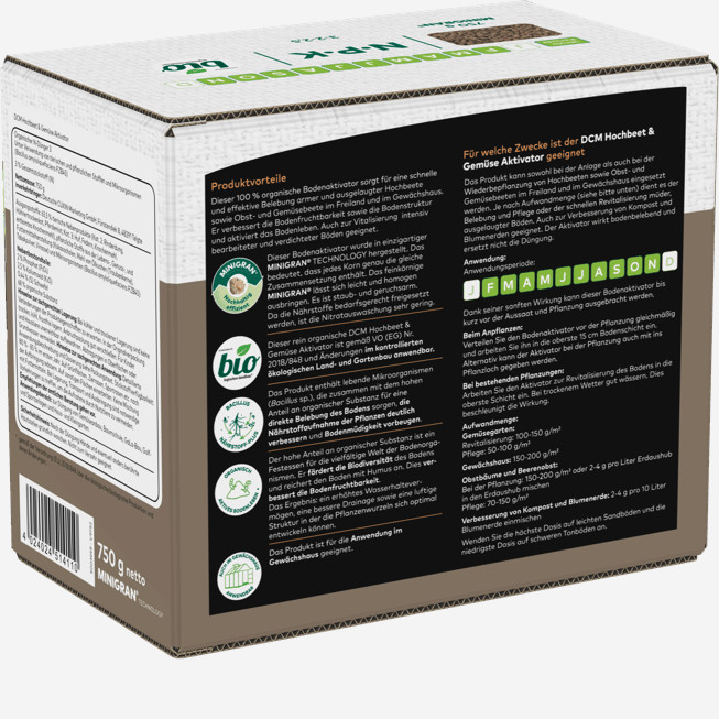 Hochbeet & Gemüse Aktivator 750 g - ca. 15 m²- Cuxin DCM