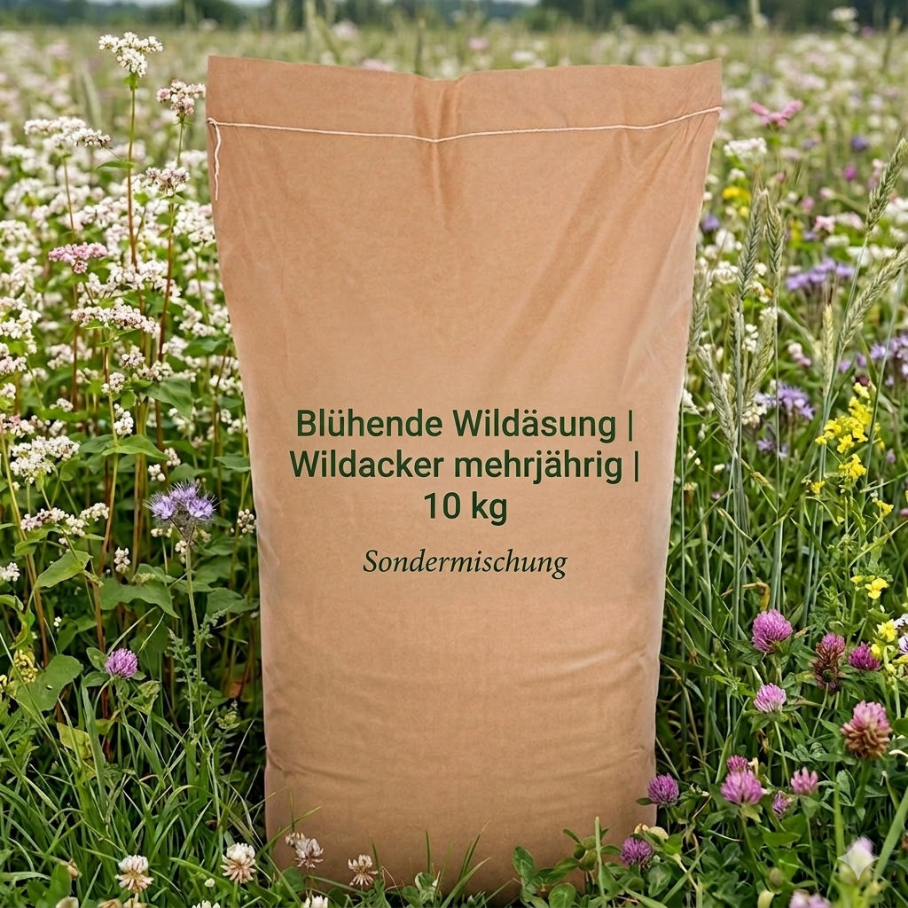 Blühende Wildäsung Organic | 10 kg | DE-ÖKO-039 | Wildacker mehrjährig