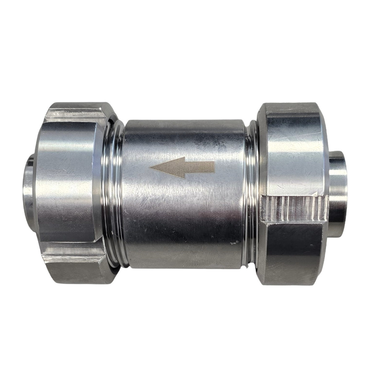 Kugelrückschlagventil DN22 V2A für Lemmer Fullwood Melkroboter Merlin Seitenansich