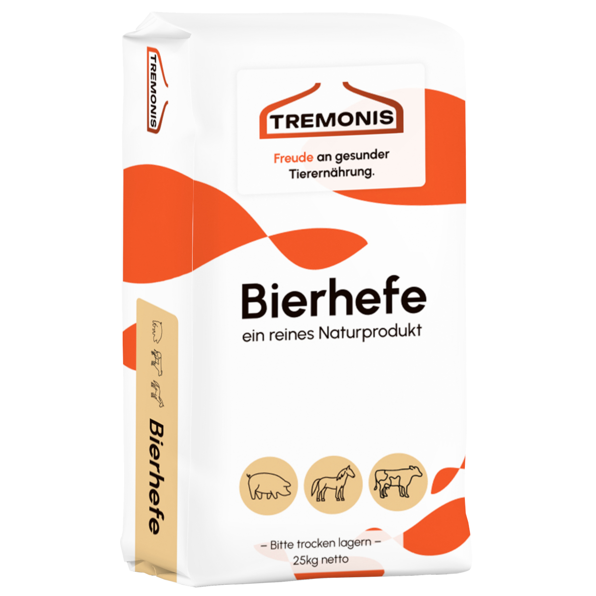 Bild vom Sack zur Reine Bierhefe Tierfütterung Pferde, Schweine und Rinderfütterung pulverförmig