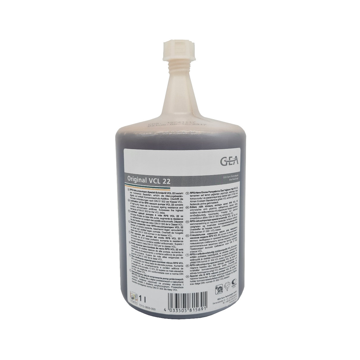 710815 Vakuumpumpenöl VCL 22 Gea/Westfalia 1 Liter