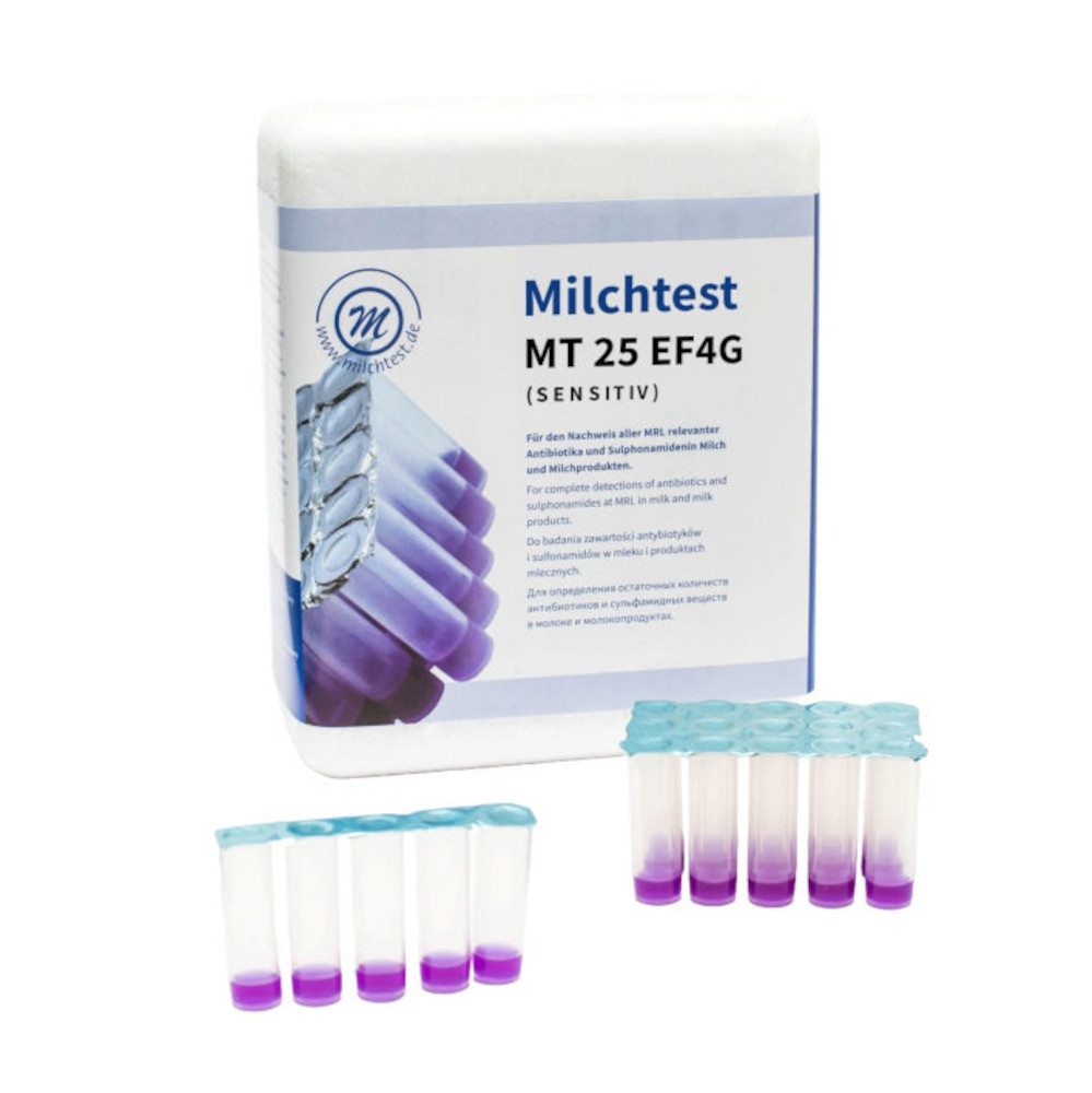 25702803 Milchtest MT EF4G Sensitiv - Hemmstofftest Milch 25 Stück