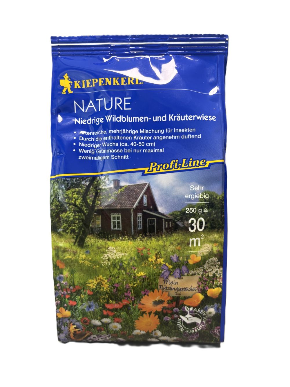 Nature Niedrige Wildblumen- und Kräuterwiese | 250 g - ca. 30 m² | Kiepenkerl