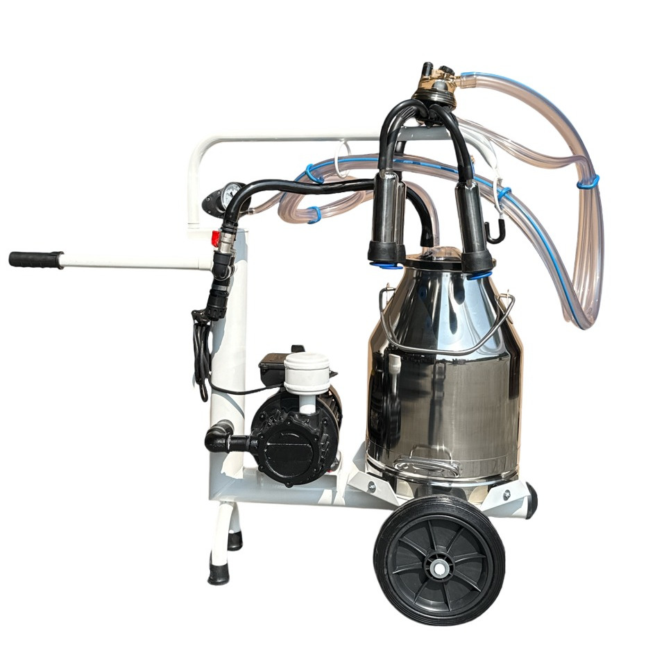 Minimelker Melkmaschine ohne Vakuumtank & 30L Edelstahl Melkeimer 230 Volt