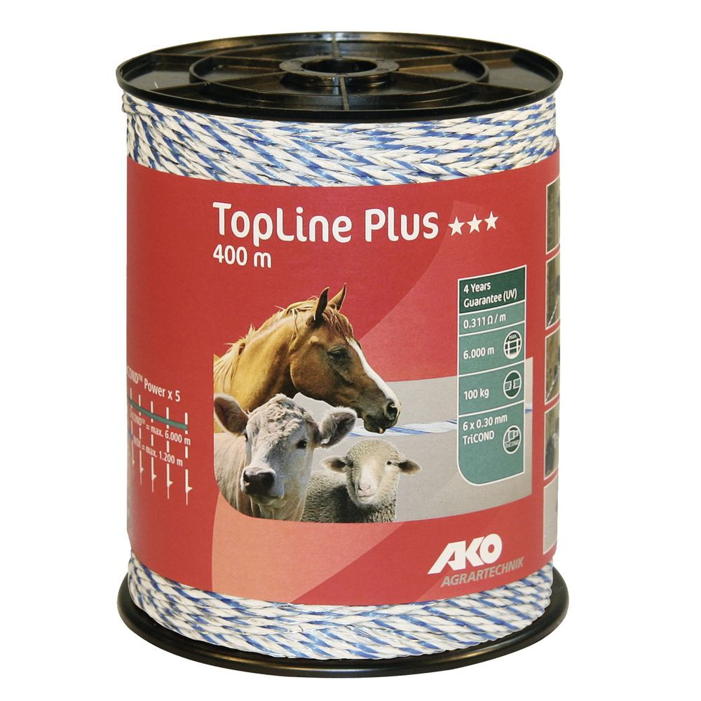 25704594 TopLine Plus weiß/blau 400m Weidehaltung,weidezaun