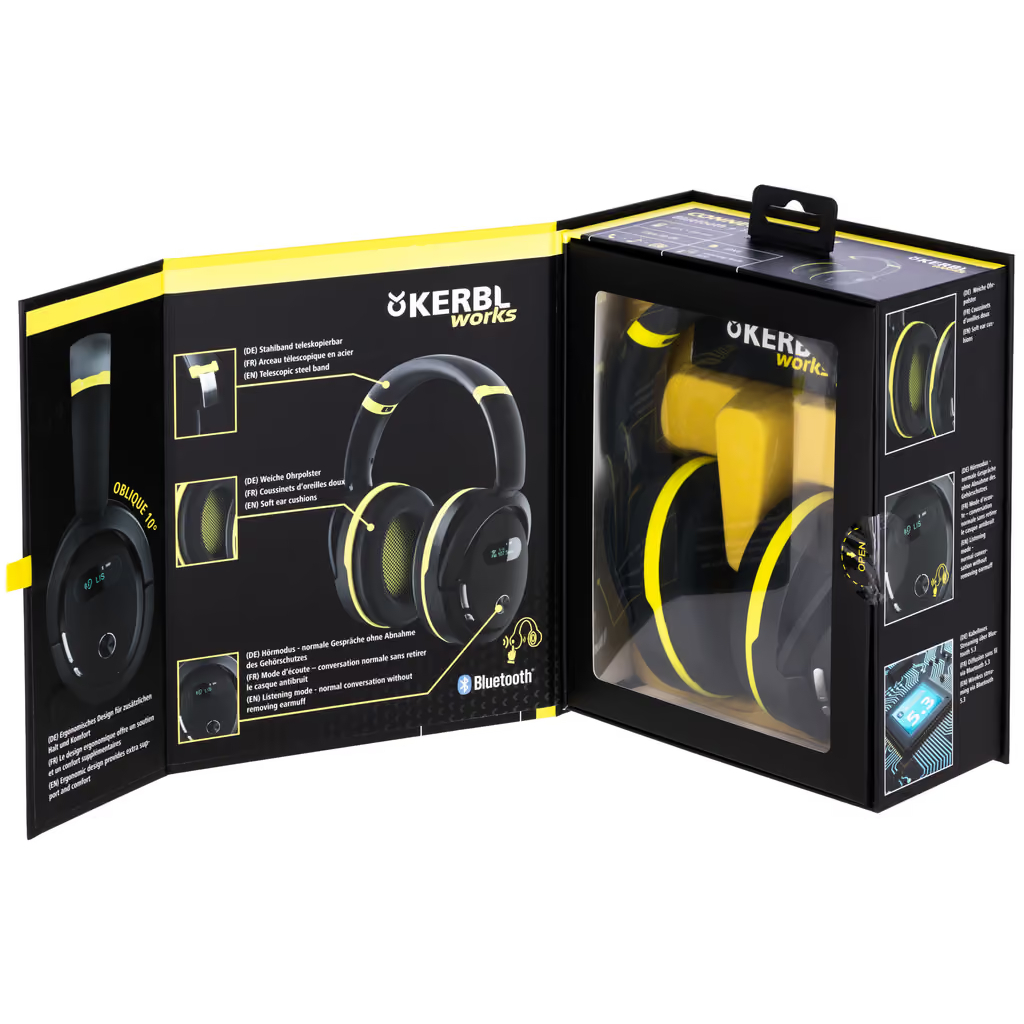 Multimedia Gehörschützer Protect mit Bluetooth + FM-Radio | Kerbl