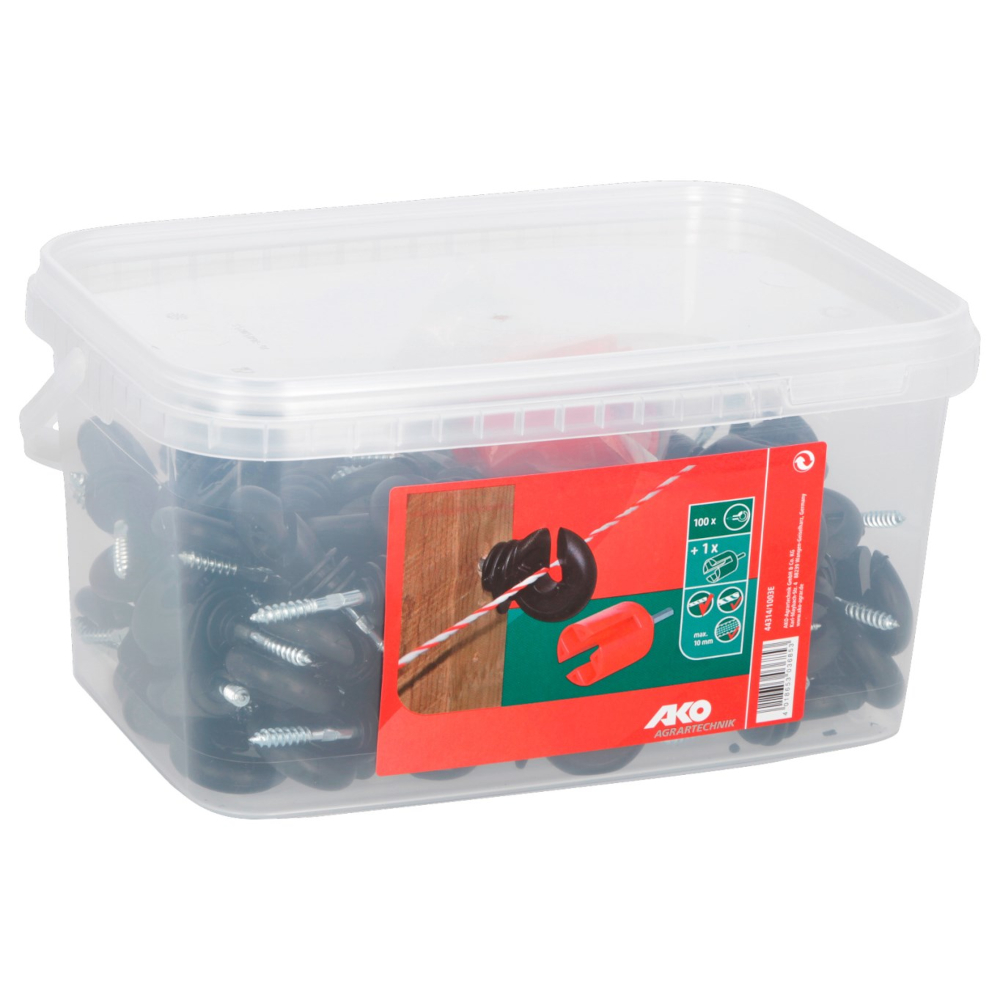 AKO Ringisolator mit breiter Drahtauflage