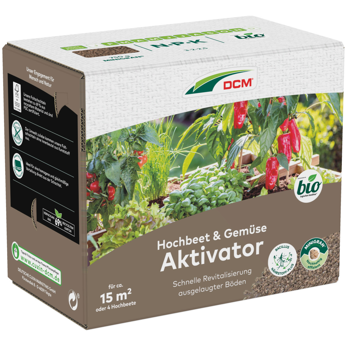 Hochbeet & Gemüse Aktivator 750 g - ca. 15 m²- Cuxin DCM