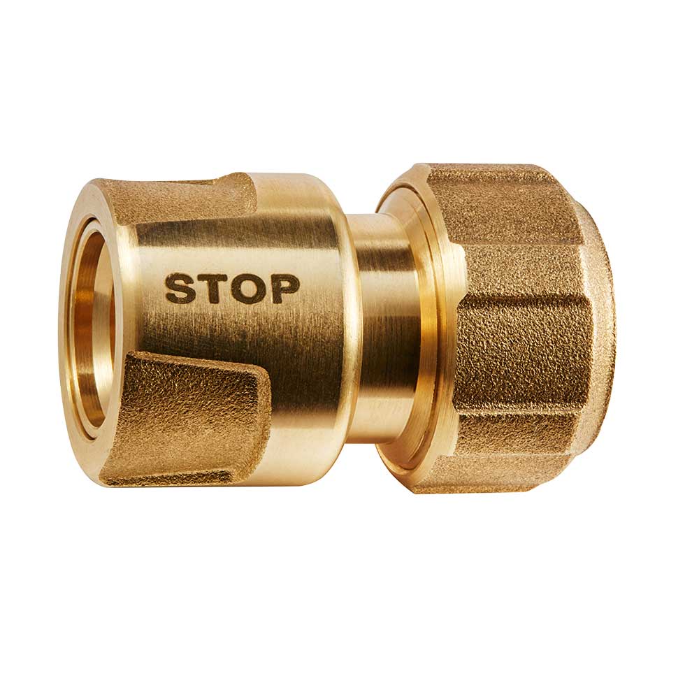 25805841 Geka plus-Schlauchstück mit Wasserstop  3/4" - 19mm