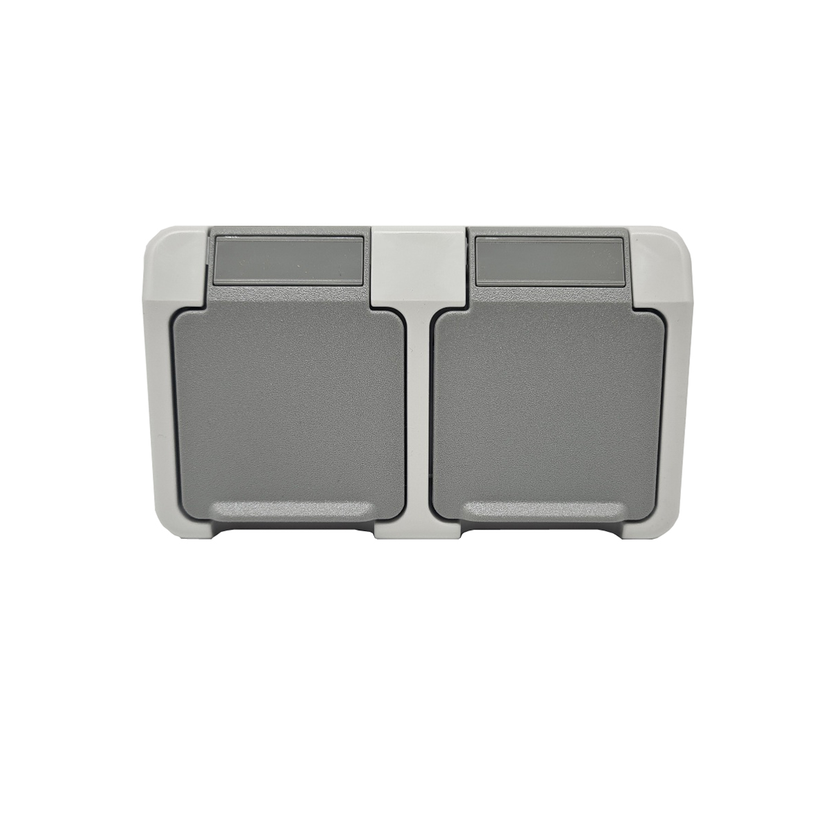 8846560UkfoCdTiNxnM SCHUKO-Steckdose 2fach waagerecht - Aufputz