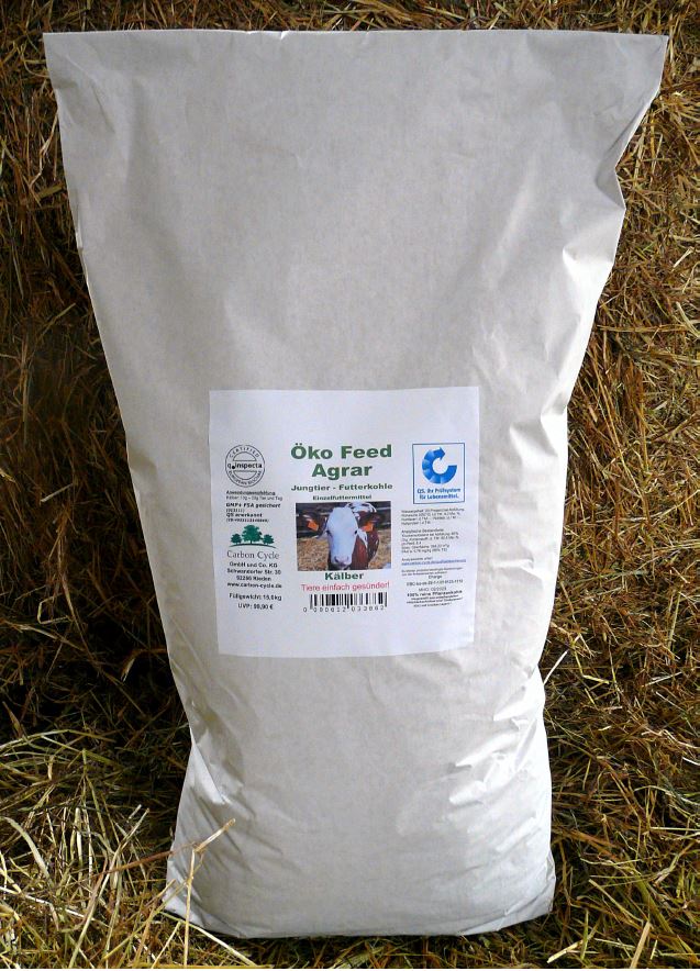 30195600 ÖKO FEED Agrar EBC Feed Jungtierkohle Kälber Sack 15 kg