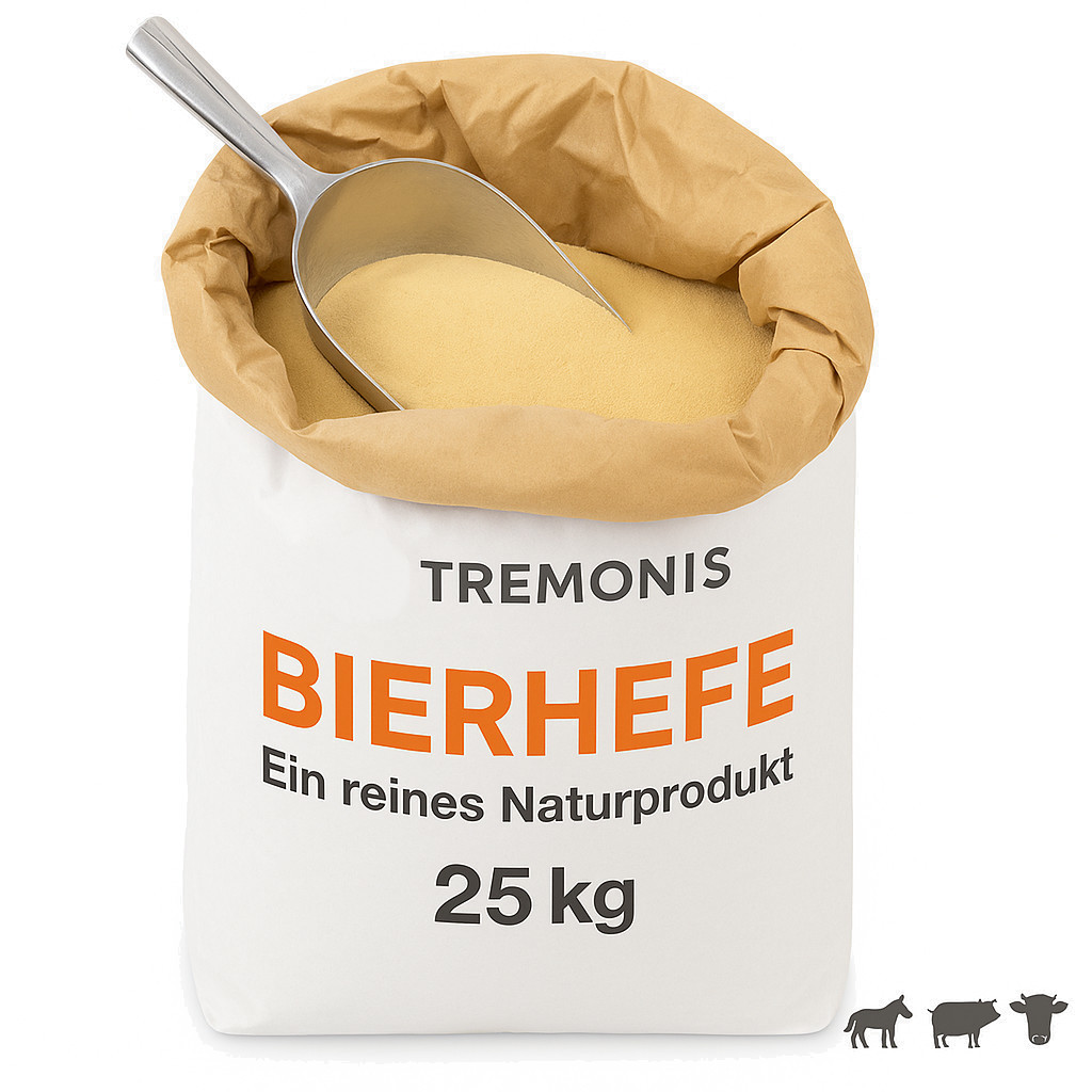 Reine Bierhefe Tierfütterung Pferde, Schweine und Rinderfütterung pulverförmig 25kg