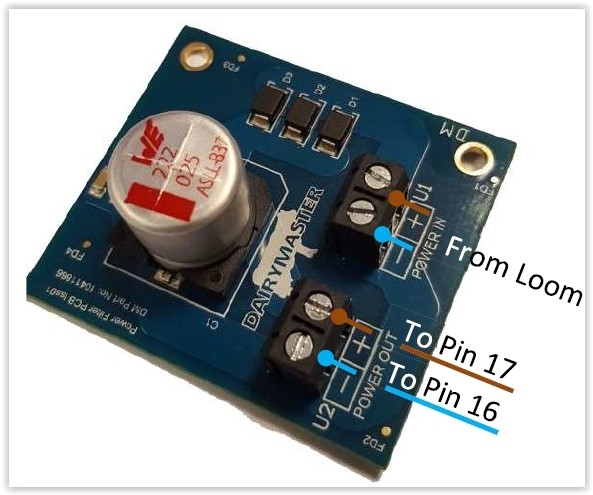 Power filter pcb iss01 Dairymaster