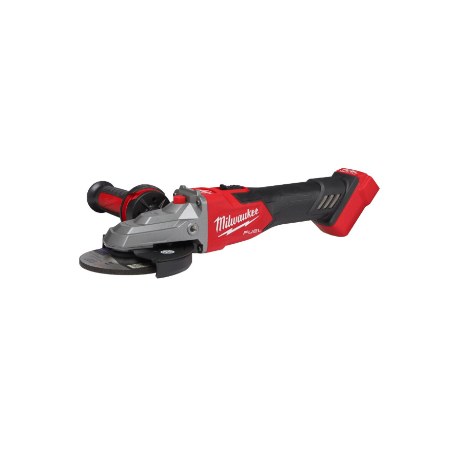 Milwaukee M18 FSAGF125XB-0X Akku-Flachkopf-Winkelschleifer mit Bremse