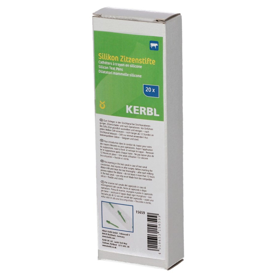Packung 20 Stück  Silikon-Zitzenstifte steril – für Zitzenkanalbehandlungen
