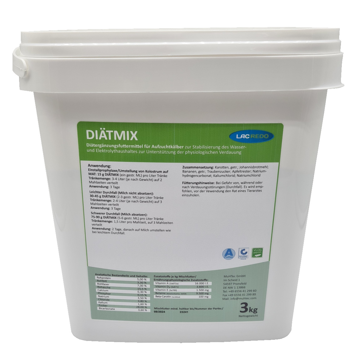 70020600 Diätmix Diätetisches Ergänzungsfuttermittel für Kälber BEWITAL agri