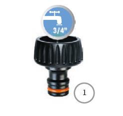 25820017 Hahnstück 3/4" Gartenschlauch