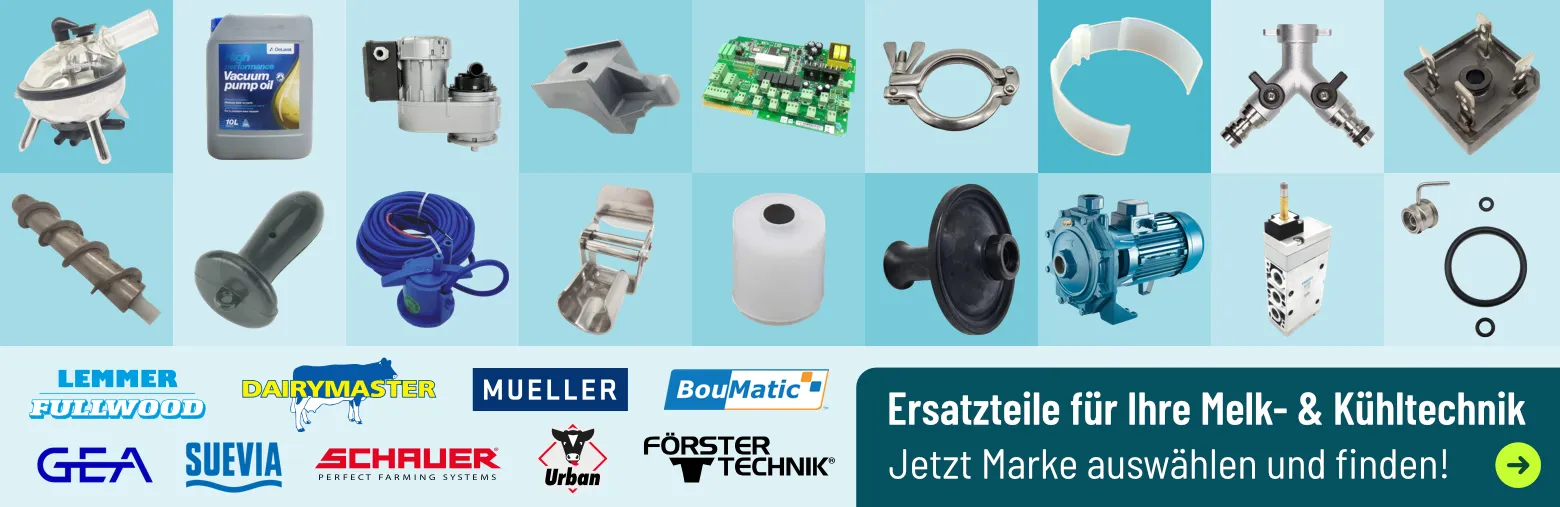 Zu den Ersatzteilen für Ihre Melk- und Kühltechnik