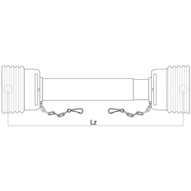 GARDLOC Gelenkwellenschutz Universal | klein | 1950 mm | 67 mm Rohr