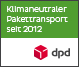 Klimaneutral geliefert Zertifikat DPD / MuHTec GmbH ist unter Versandkosten downloadbar