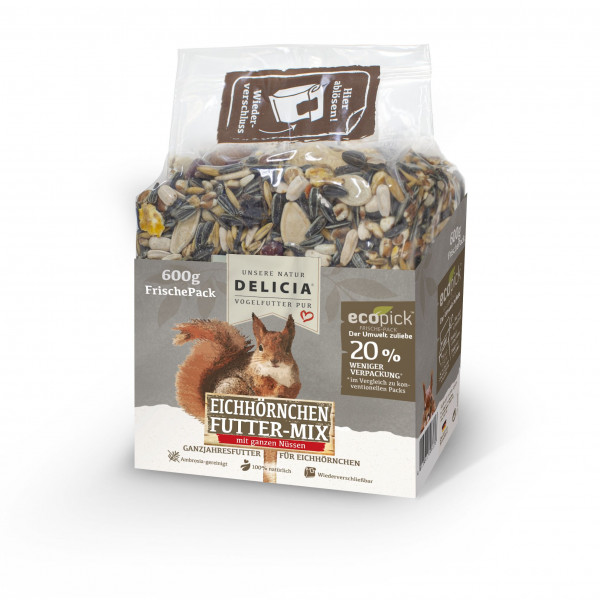 Delicia® Eichhörnchen Futter Mix 600g