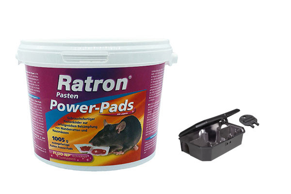 Rattengift Power-Pads 1 kg 29 ppm Rattengift / Mäusegift, Ratten + Mäuse, Schädlings + Ungeziefermittel, Haus + Garten