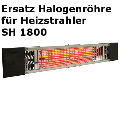 Halogen Infrarot Heizstrahler Halogenröhre 1800W
